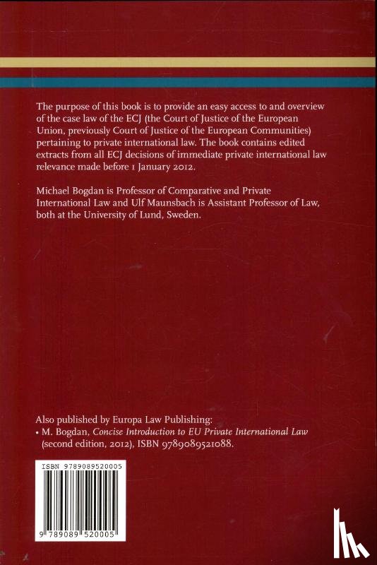  - EU private international law: an ECJ casebook