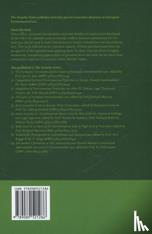  - National Courts and EU Environmental Law