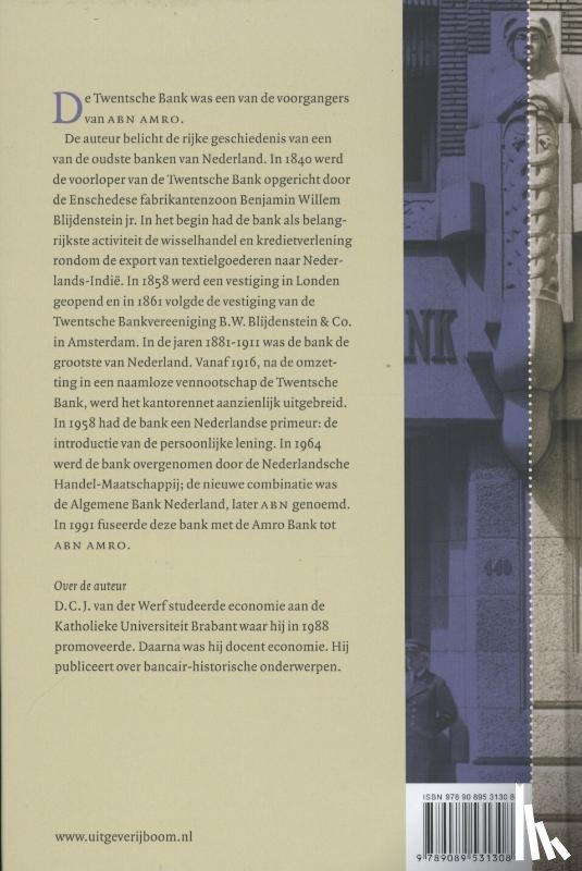 Werf, D.C.J. van der - Van Twentse bank naar algemene bank