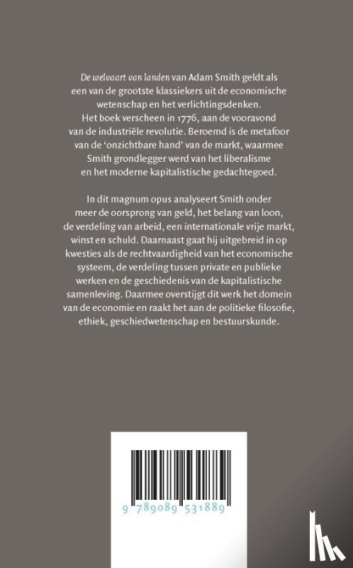 Smith, Adam - De welvaart van landen