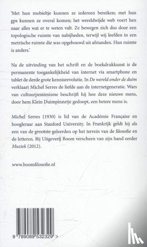 Serres, Michel - De wereld onder de duim