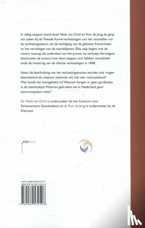 Driel, Niels van, Jong, Ron de - De Tweede Kamerverkiezingen in vijftig stappen