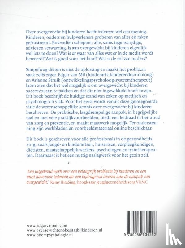 Mil, Edgar van, Struik, Arianne - Overgewicht en obesitas bij kinderen