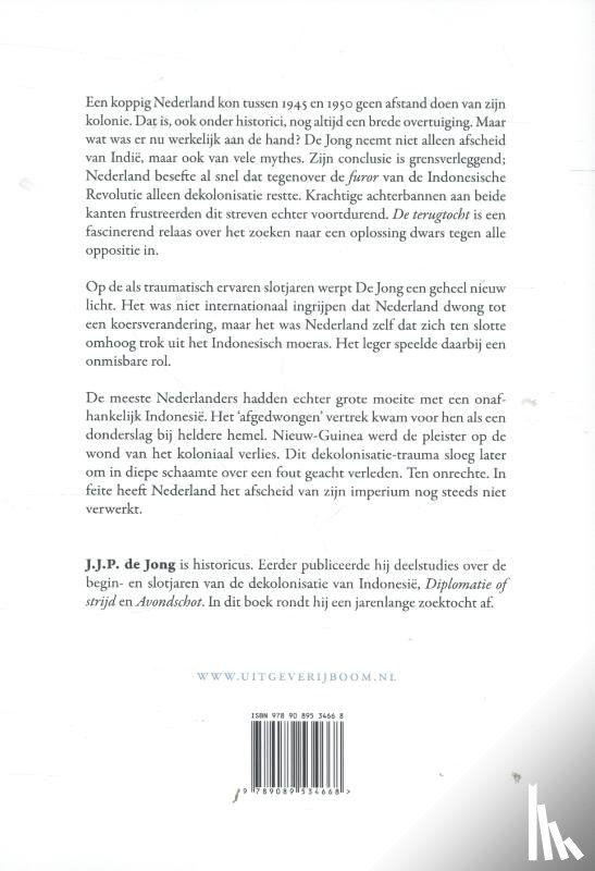 Jong, J.J.P. de - De terugtocht