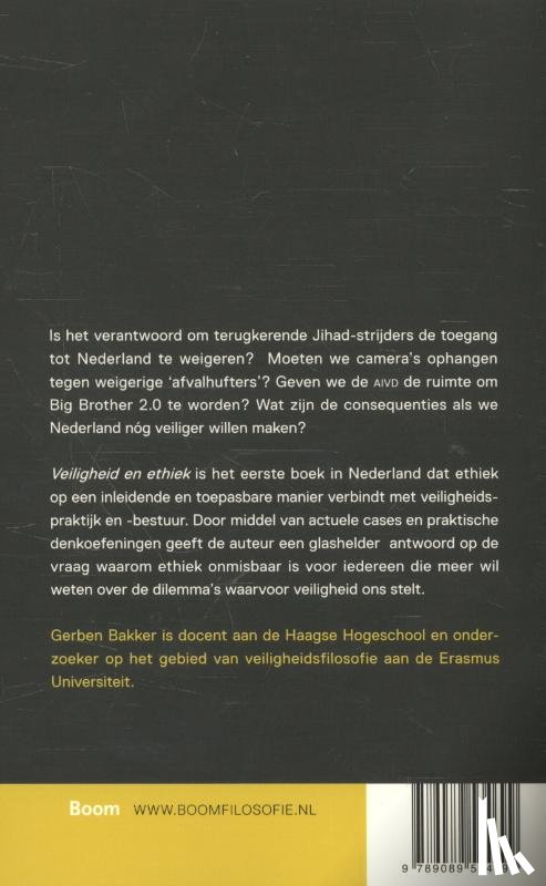 Bakker, Gerben - Ethiek en veiligheid