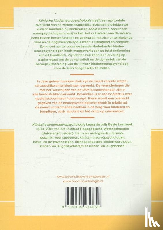  - Klinische kinderneuropsychologie