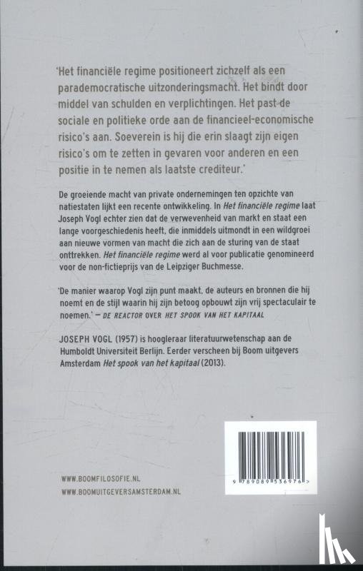 Vogl, Joseph - Het financiële regime