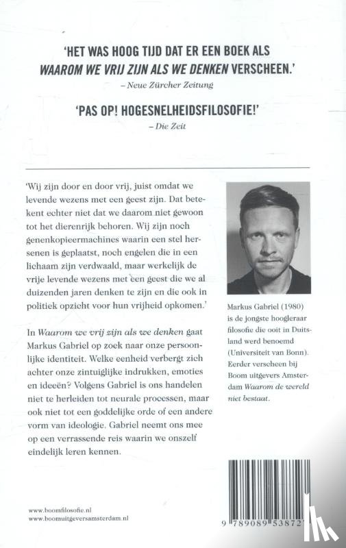 Gabriel, Markus - Waarom we vrij zijn als we denken