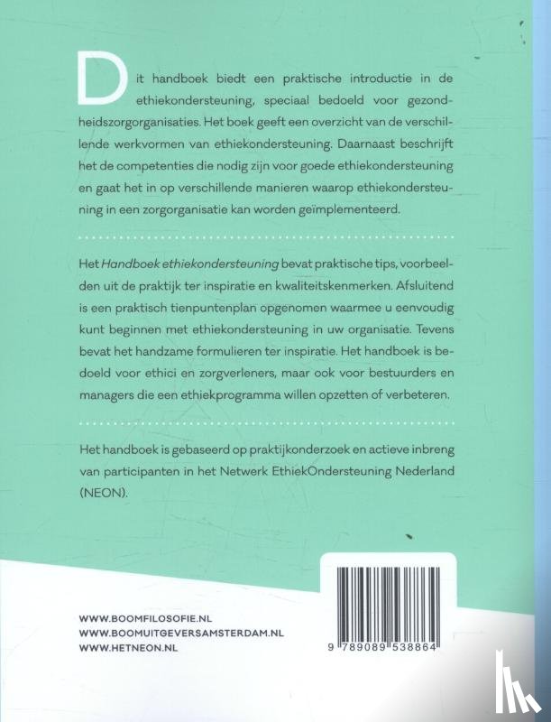 Weidema, Froukje, Widdershoven, Guy, Molewijk, Bert - Handboek ethiekondersteuning