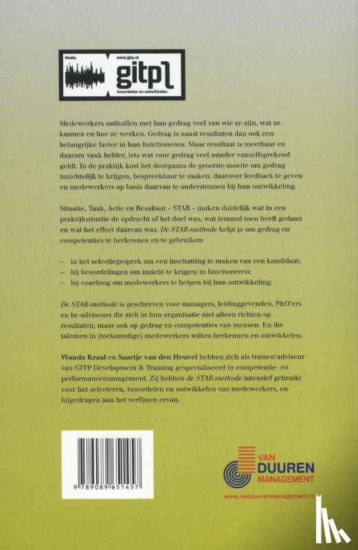 Kraal, Wanda, Heuvel, Saartje van den - De STAR-methode