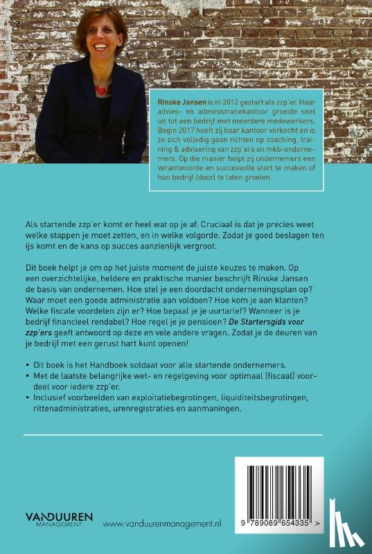 Jansen, Rinske - Startersgids voor zzp'ers