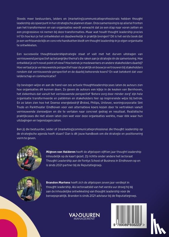 Halderen, Mignon van, Martens, Brandon - Thought leadership