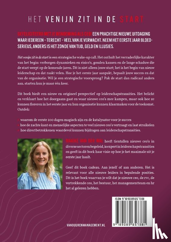 Wal, Maaike van der - Het venijn zit in de start
