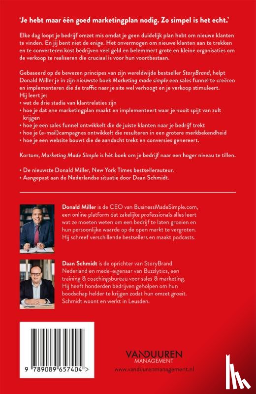 Miller, Donald, Schmidt, Daan - Marketing made simple