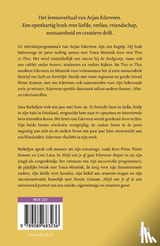 Berkeljon, Sara, Ederveen, Arjan - Altijd van je af