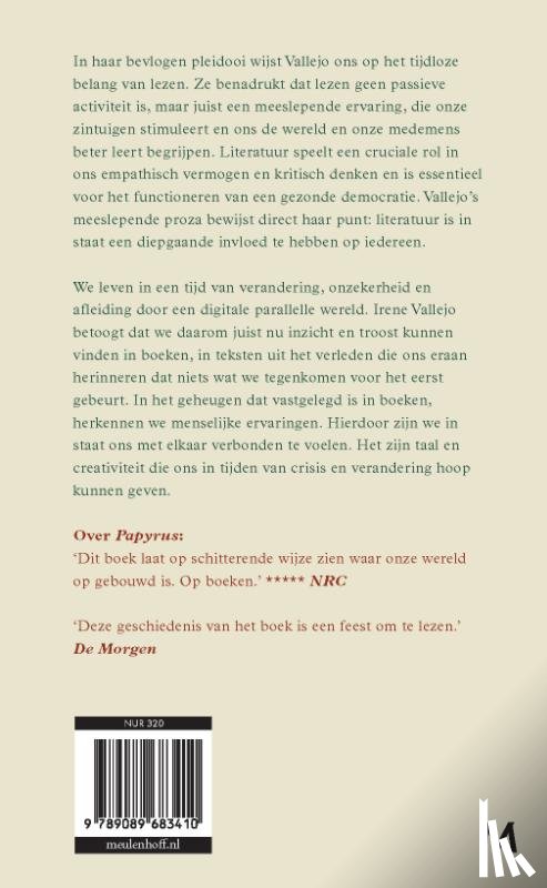 Vallejo, Irene - Uit liefde voor het lezen