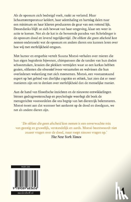 Monsó, Susana - De olifant die geen afscheid kon nemen