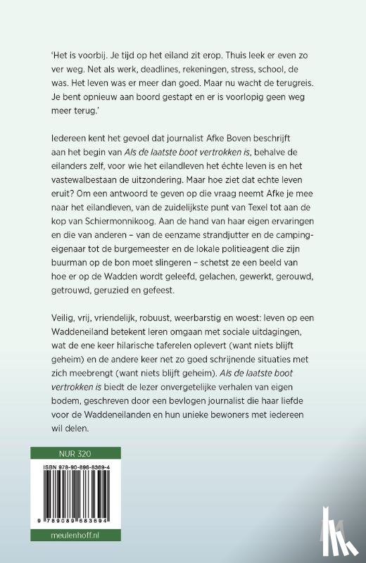 Boven, Afke - Als de laatste boot vertrokken is