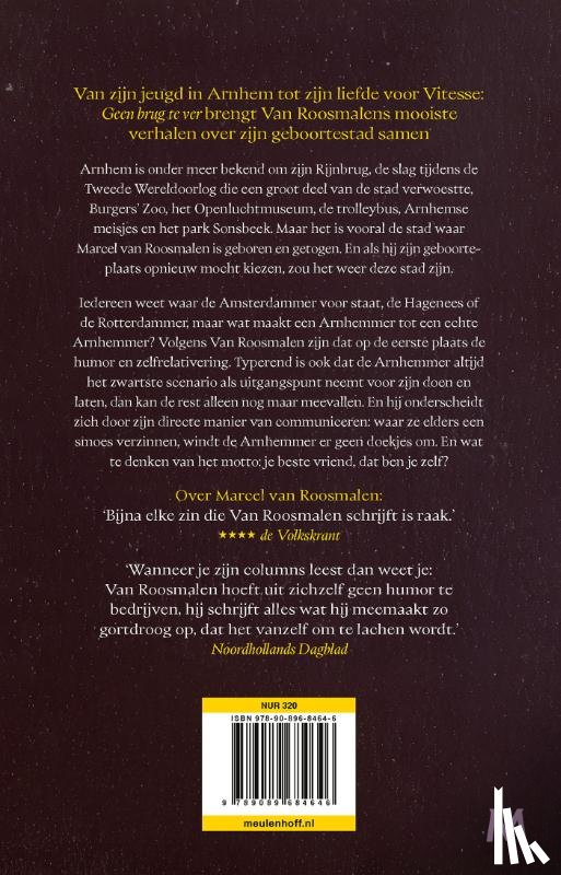Roosmalen, Marcel van - Geen brug te ver