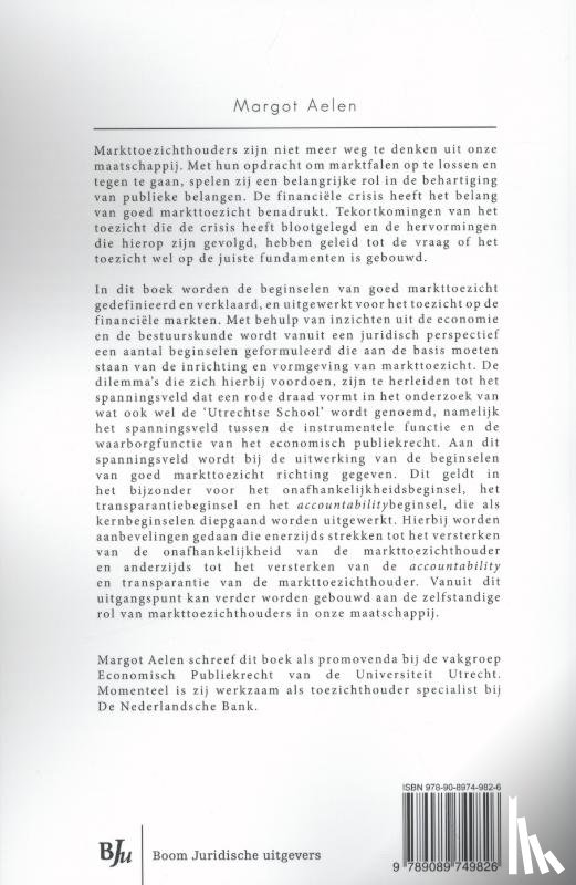 Aelen, Margot - Beginselen van goed markttoezicht