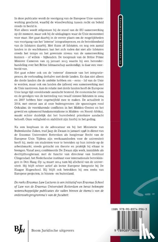 Zwaan, J.W. de - De voortgang van de Europese Unie-samenwerking