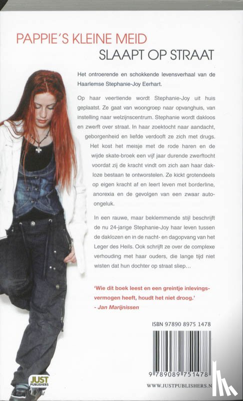 Eerhart, Stephanie-Joy, Vitataal - Pappie's kleine meid slaapt op straat