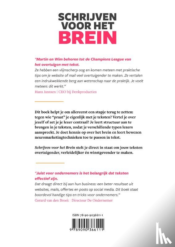 Mark, Wim van der, Kranenburg, Martin van, Rolvink, Michel - Schrijven voor het Brein