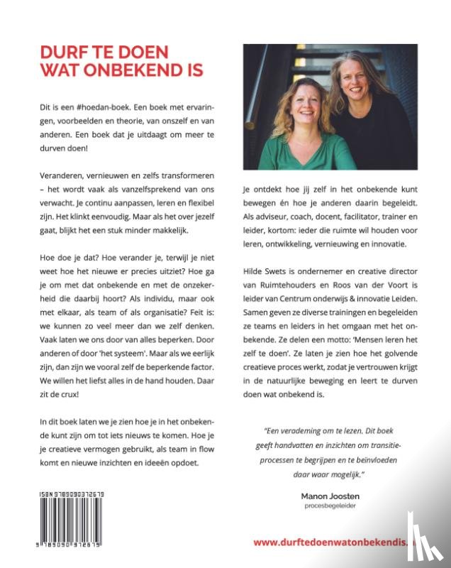 Swets, Hilde, Voort, Roos van der - Durf te doen wat onbekend is