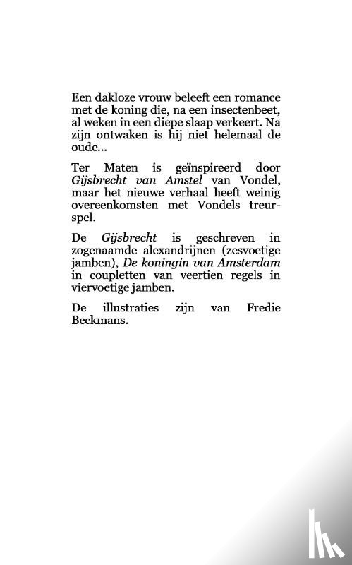 Ter Maten, Joan - De koningin van Amsterdam