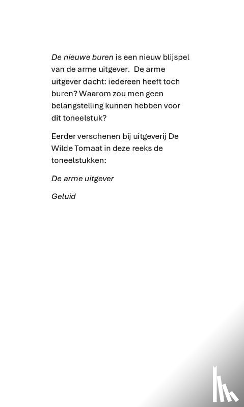 Ter Maten, Joan - De nieuwe buren