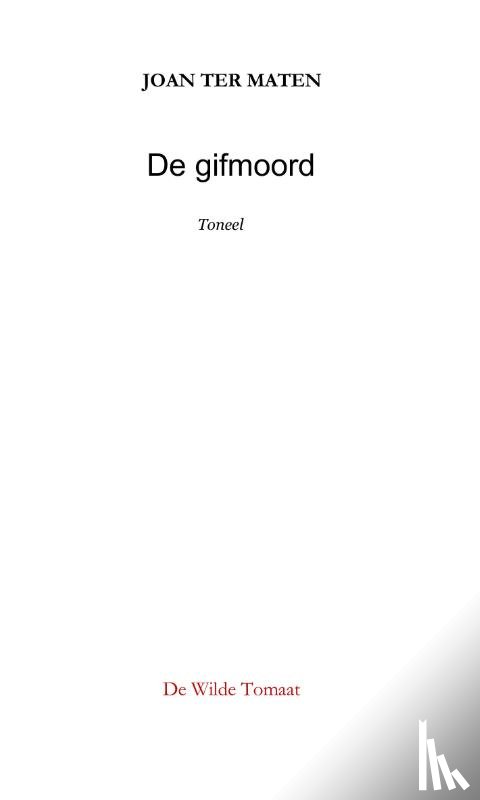 Ter Maten, Joan - De gifmoord