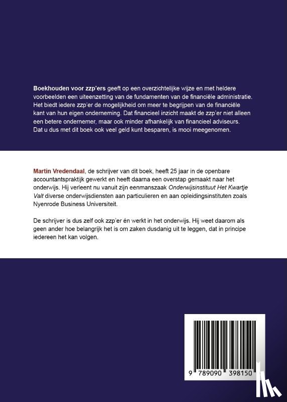 Vredendaal, Martin - Boekhouden voor ZZP'ers