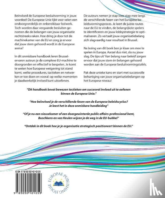 Buschkens, Lodewijk, Keulen, Mendeltje van - Van Belang naar Beleid