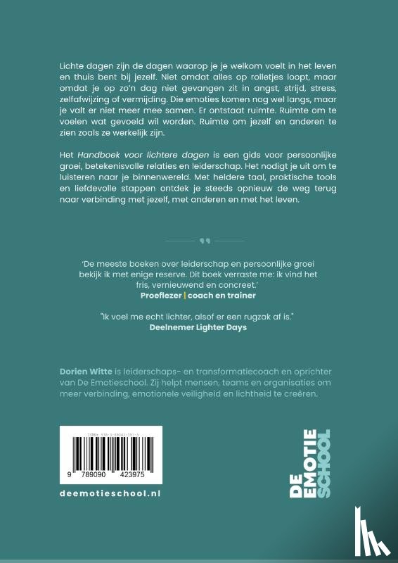 Witte, Dorien - Handboek voor lichtere dagen