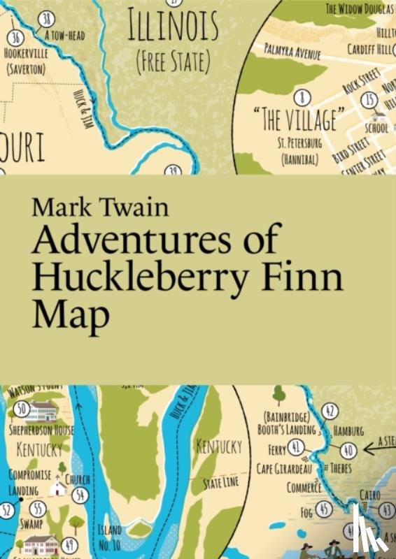 Thelander, Martin - Mark Twain, Adventures of Huckleberry Finn Map