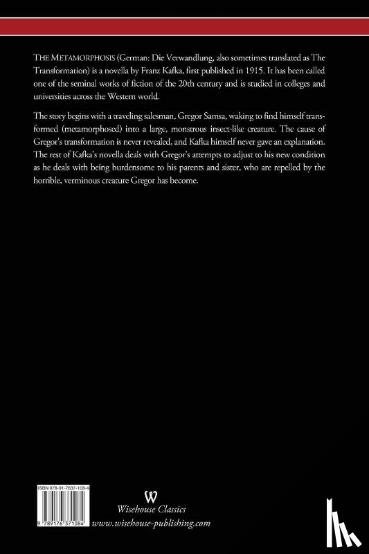 Kafka, Franz - METAMORPHOSIS (Wisehouse Classics Edition)