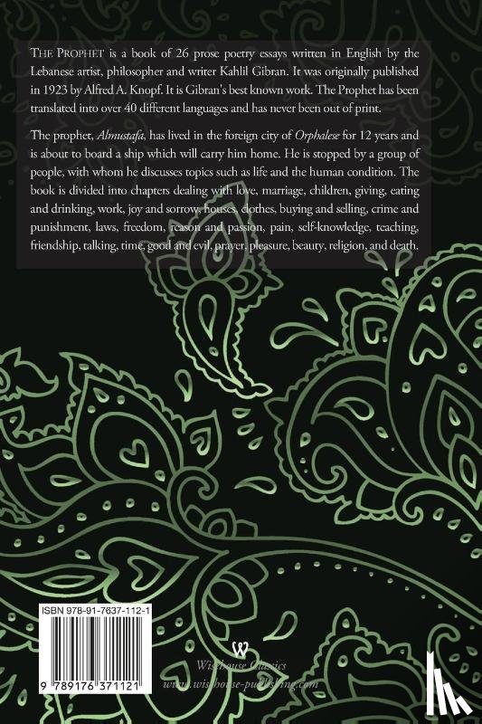 Gibran, Kahlil - THE PROPHET (Wisehouse Classics Edition)