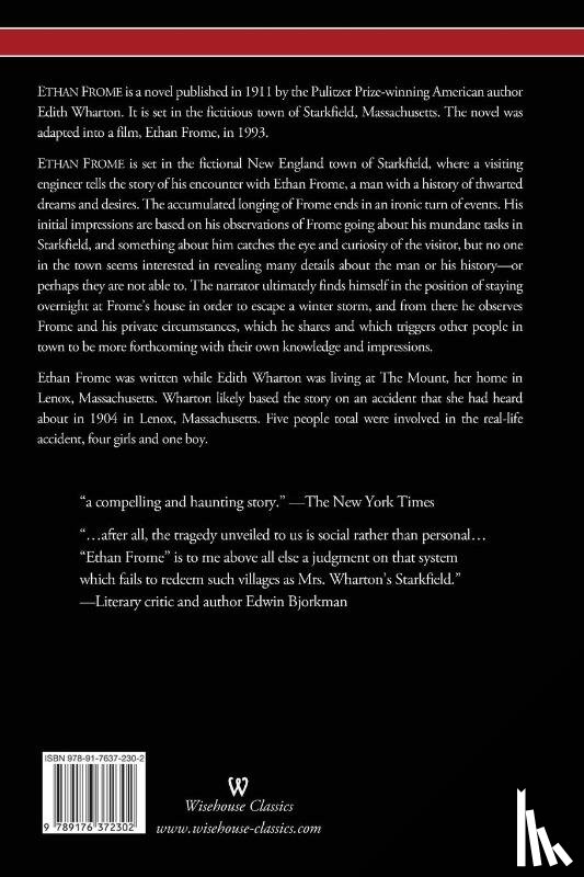 Wharton, Edith - Ethan Frome (Wisehouse Classics Edition - With an Introduction by Edith Wharton)