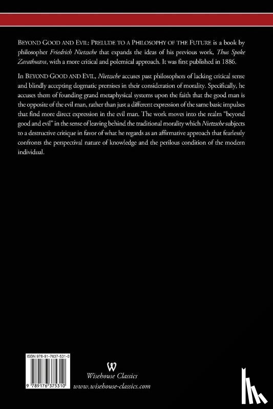 Nietzsche, Friedrich Wilhelm - Beyond Good and Evil
