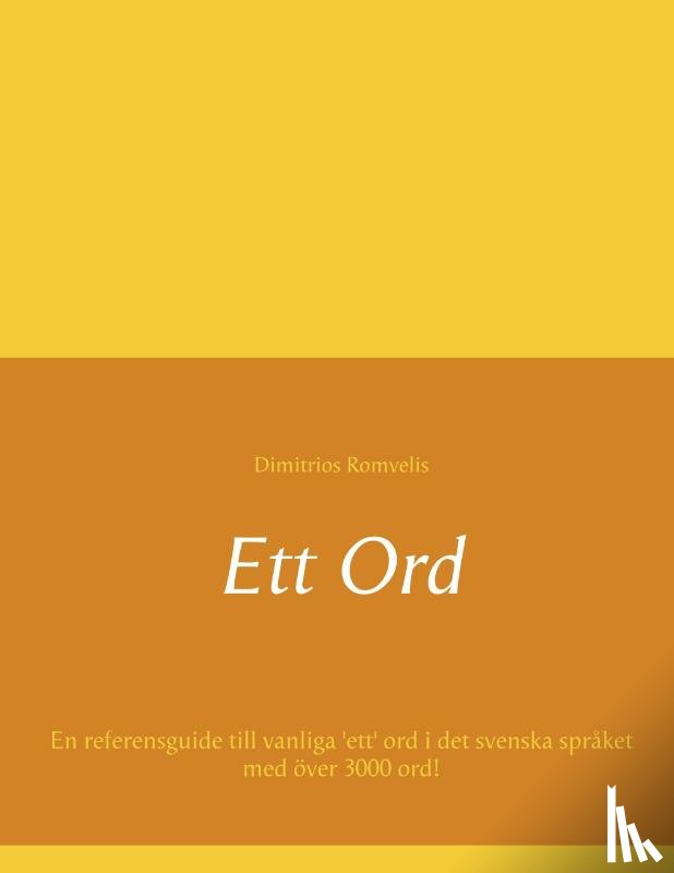 Romvelis, Dimitrios - Ett Ord