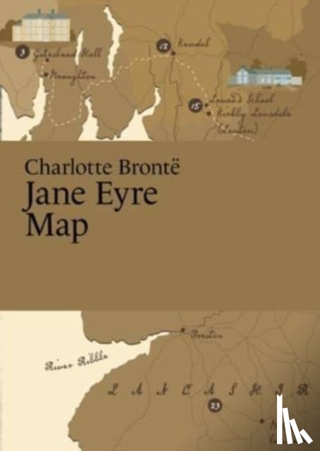 Thelander, Martin - Charlotte Bronte, Jane Eyre Map