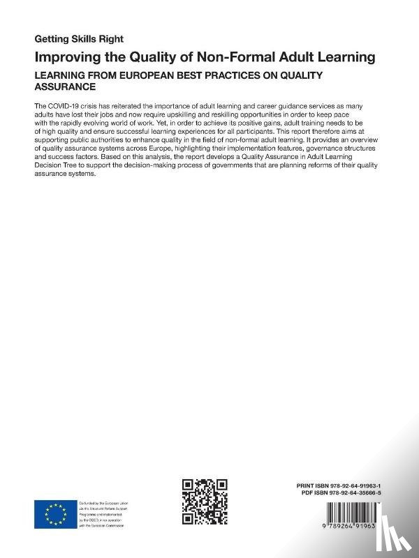 Organisation for Economic Co-operation and Development - Improving the quality of non-formal adult learning