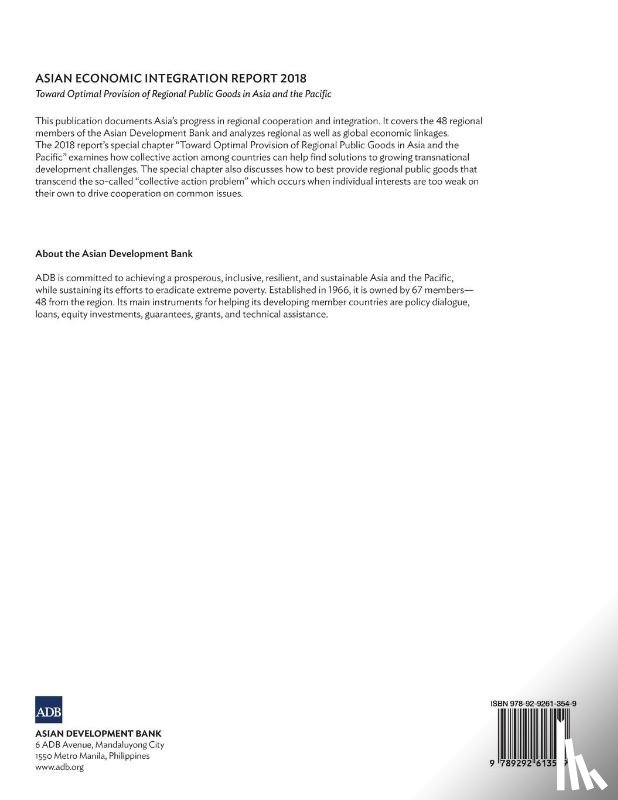 Asian Development Bank - Asian Economic Integration Report 2018