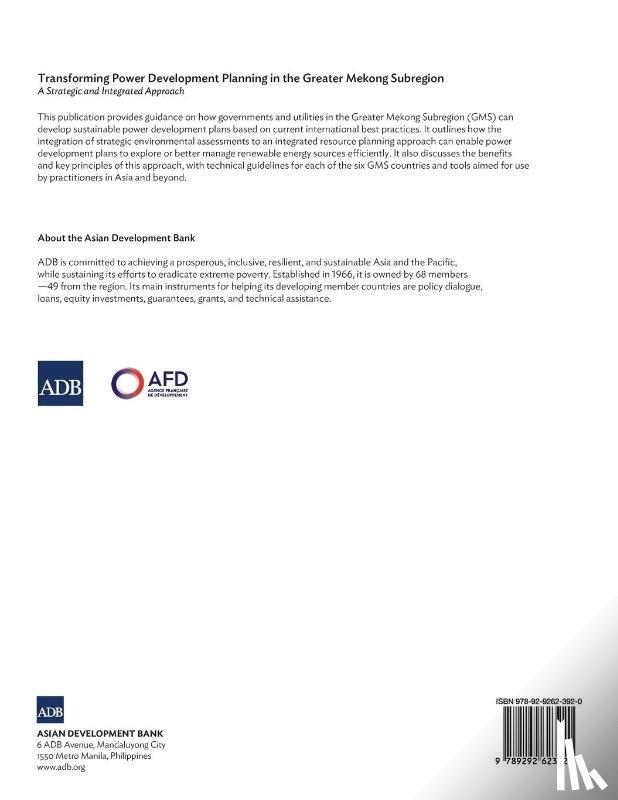 Asian Development Bank - Transforming Power Development Planning in the Greater Mekong Subregion