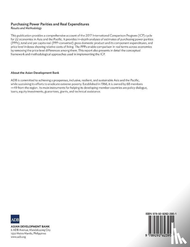 Asian Development Bank - 2017 International Comparison Program for Asia and the Pacific