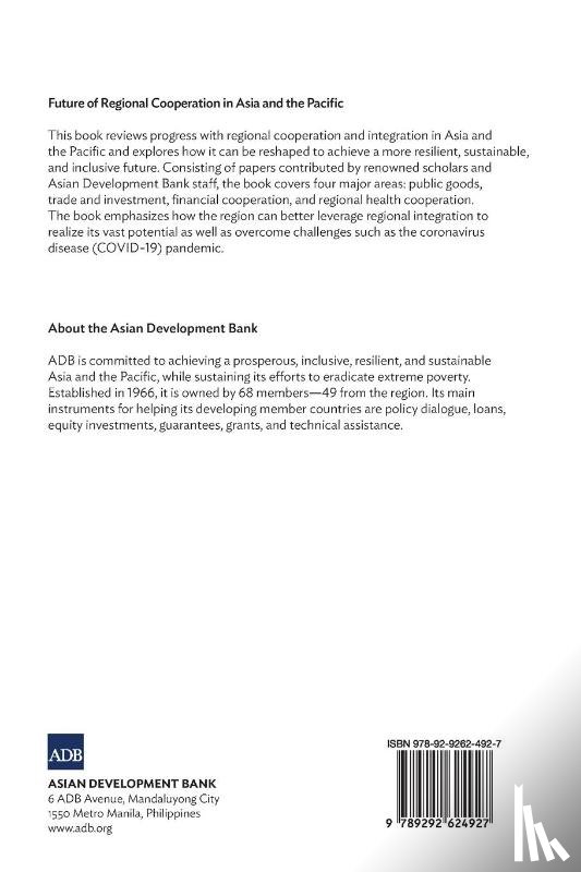 Susantono, Bambang, Park, Cyn-Young - Future of Regional Cooperation in Asia and the Pacific