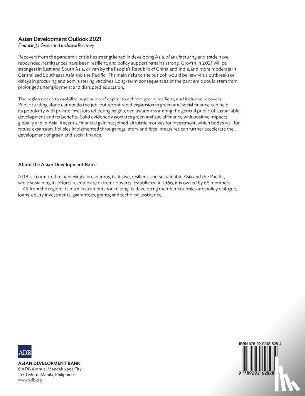 Asian Development Bank - Asian Development Outlook (ADO) 2021