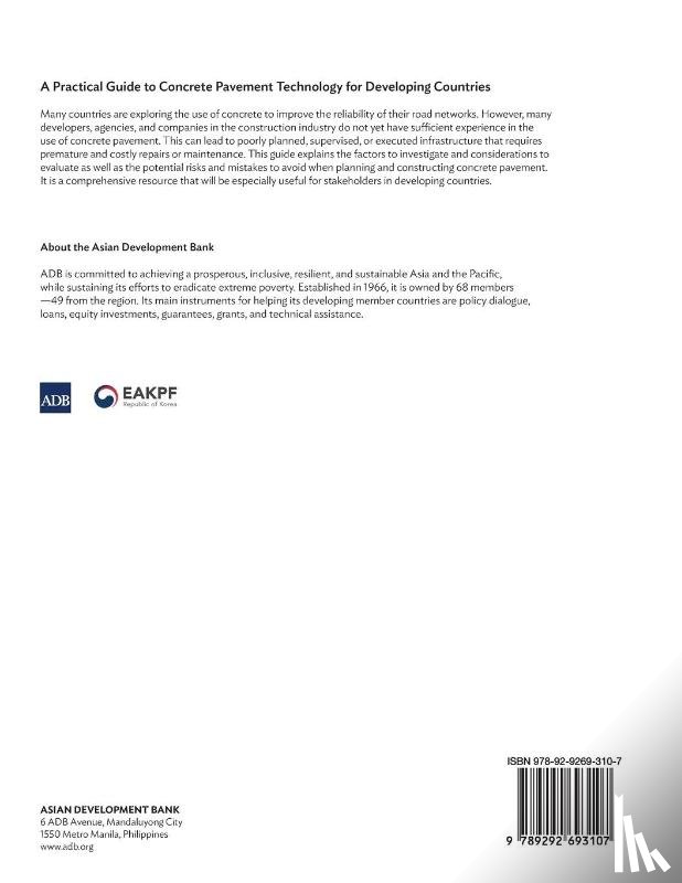 Asian Development Bank - A Practical Guide to Concrete Pavement Technology for Developing Countries