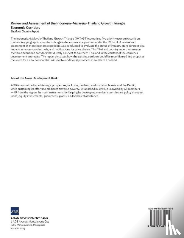 Tangtrongjita, Pawat - Review and Assessment of the Indonesia-Malaysia-Thailand Growth Triangle Economic Corridors