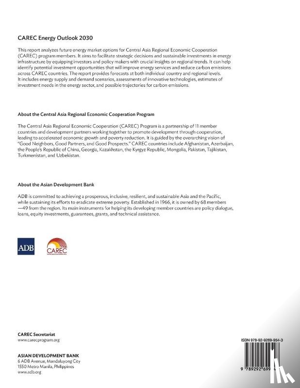 Asian Development Bank - CAREC Energy Outlook 2030